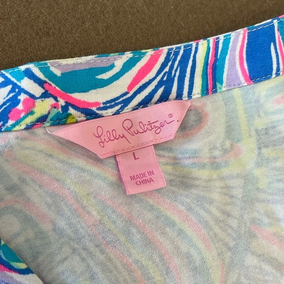 Lilly Pulitzer Emilia wrap dress in Multi Guilty Pleasure - Size L - Picture 6 of 10